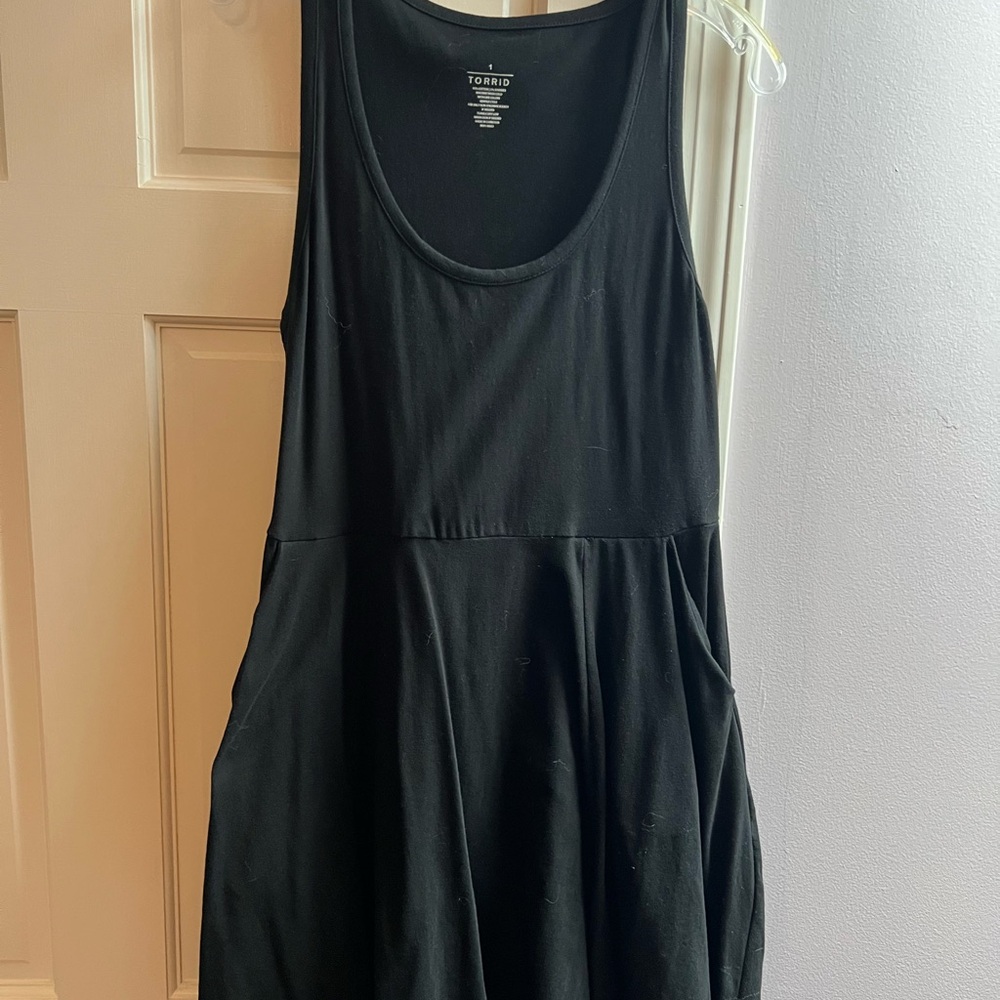 Torrid Black Sleeveless Mini Dress